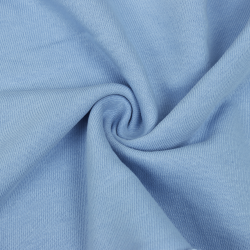 Ткань Футер 3-х нитка, Петля, цвет Светло-Голубой (на отрез)  в Орске