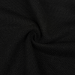 Ткань Футер 3-х нитка, Петля, цвет Черный (на отрез)  в Орске