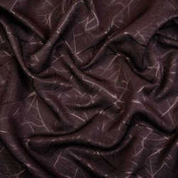 Ткань Блэкаут для штор &quot;Ледовое тиснение цвет Темно-Коричневый&quot; (на отрез)  в Орске