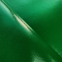 Ткань ПВХ 600 гр/м2 плотная, Зелёный (Ширина 150см), на отрез  в Орске
