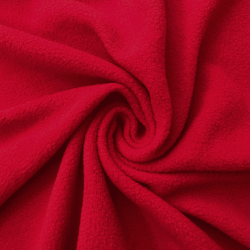 Флис Односторонний 130 гр/м2, цвет Красный (на отрез)  в Орске
