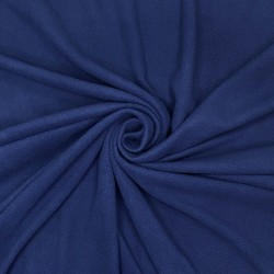 Ткань Флис Односторонний 130 гр/м2, цвет Темно-синий (на отрез)  в Орске