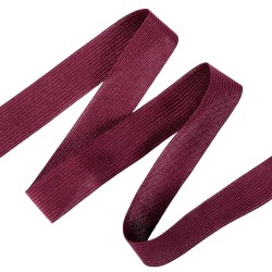 Окантовочная лента-бейка, цвет Бордовый 22мм (на отрез)  в Орске