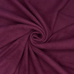 Ткань Флис Односторонний 130 гр/м2, цвет Бордовый (на отрез)  в Орске