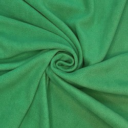 Ткань Флис Односторонний 130 гр/м2, цвет Зелёный (на отрез)  в Орске