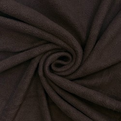 Ткань Флис Односторонний 180 гр/м2, цвет Коричневый (на отрез)  в Орске