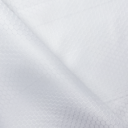 Ткань Оксфорд 300D PU Рип-Стоп СОТЫ, цвет Белый (на отрез)  в Орске