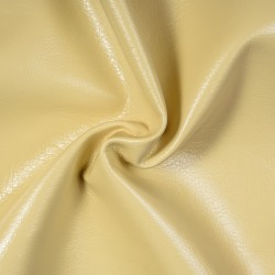 Ткань Дерматин (Кожзам) для мебели, цвет Кремовый (на отрез)  в Орске