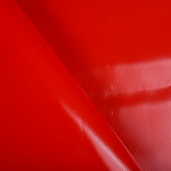 Ткань ПВХ 450 гр/м2, Красный (на отрез)  в Орске