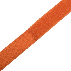 Контактная лента 25мм цвет Оранжевый (велькро-липучка, на отрез)  в Орске