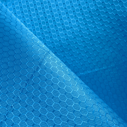 Ткань Оксфорд 300D PU Рип-Стоп СОТЫ, цвет Голубой (на отрез)  в Орске