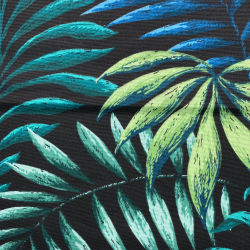 Интерьерная ткань Дак (DUCK), принт &quot;Тропические листья&quot; (на отрез)  в Орске