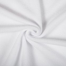 Ткань Флис Односторонний 180 гр/м2, цвет Белый (на отрез)  в Орске