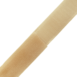 Контактная лента 25мм цвет Кремовый (велькро-липучка, на отрез)  в Орске