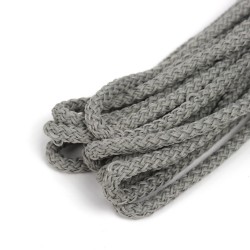 Шнур с сердечником, цвет Серый (плетено-вязанный, плотный)  в Орске
