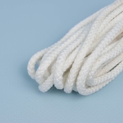 Шнур с сердечником, цвет Белый (плетено-вязанный, плотный)  в Орске