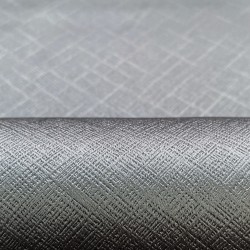 Ткань Блэкаут для штор светозатемняющая 100%  &quot;Орнамент Серый&quot; (на отрез)  в Орске