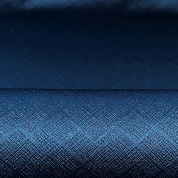 Ткань Блэкаут для штор светозатемняющая 100%  &quot;Орнамент Синий&quot; (на отрез)  в Орске